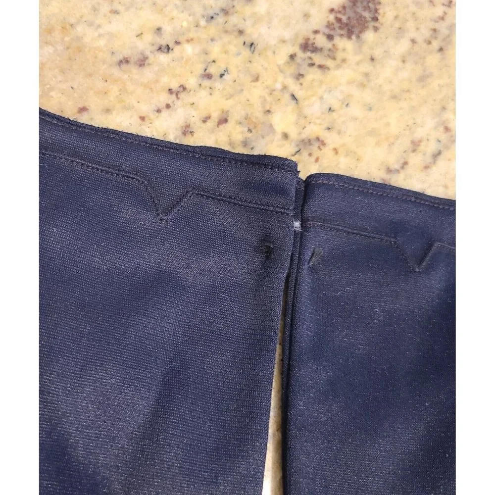 New! Vintage Size Small Blue Nylon Stretch Formal 7.5